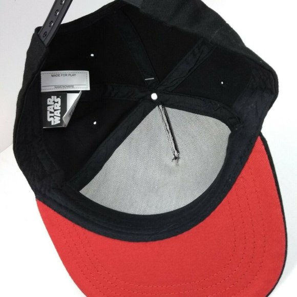 Star Wars Licensed Darth Vader Berkshire Fashions Black Red Snapback Kid Cap NWT - Picture 3 of 7